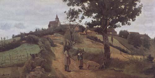 Jean Baptiste Camille  Corot Saint-Andre en Morvan (mk11) china oil painting image